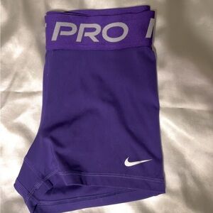 Nike Purple Pro Compression Shorts